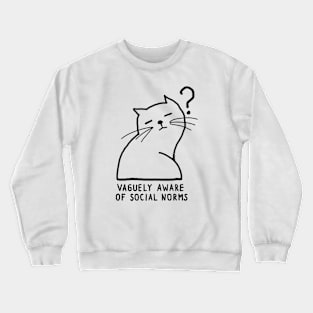 Funny cat Crewneck Sweatshirt